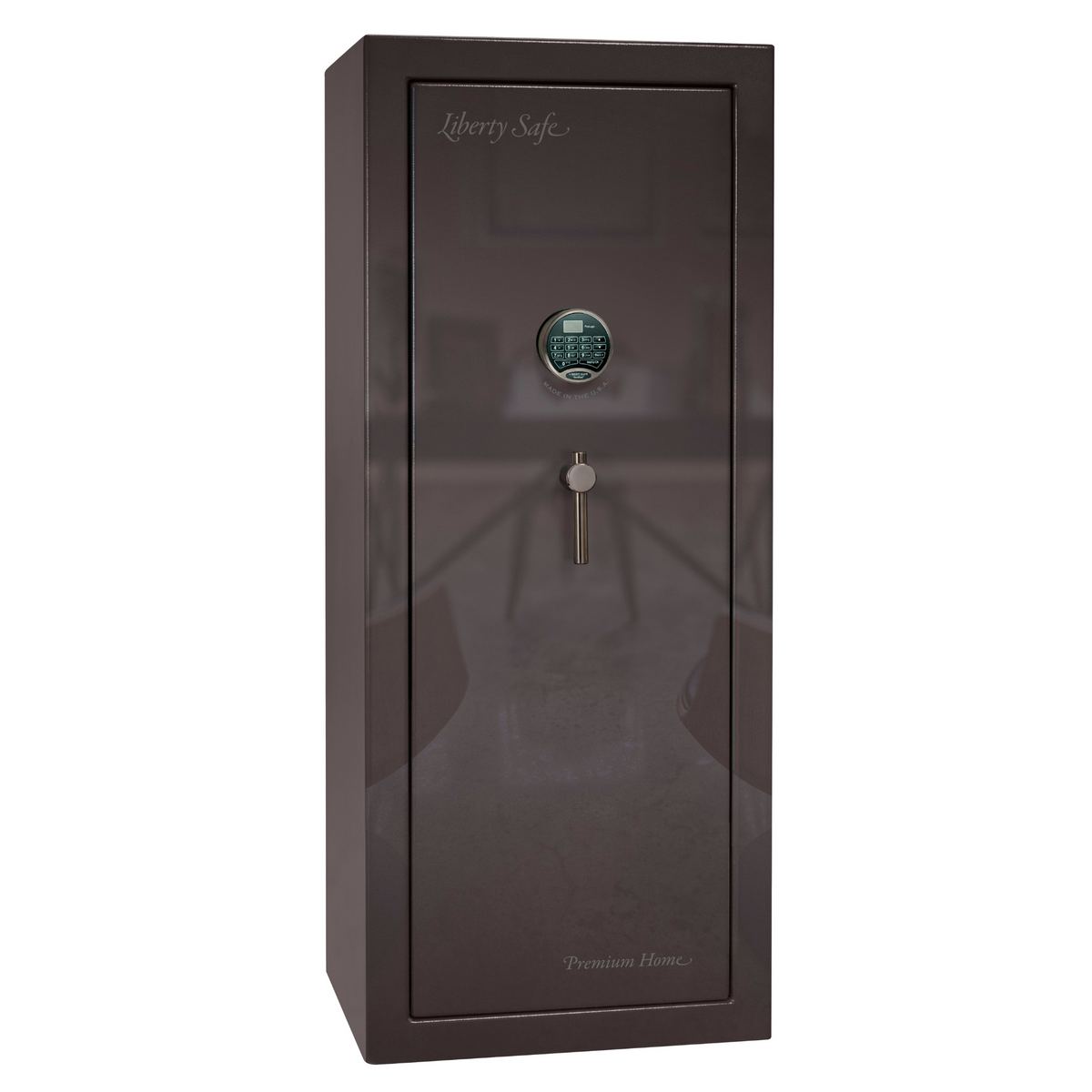 Premium Home Series | Level 7 Security | 2 Hour Fire Protection | 17 | Dimensions: 60.25&quot;(H) x 24.5&quot;(W) x 19&quot;(D) | Black Cherry Gloss - Closed Door